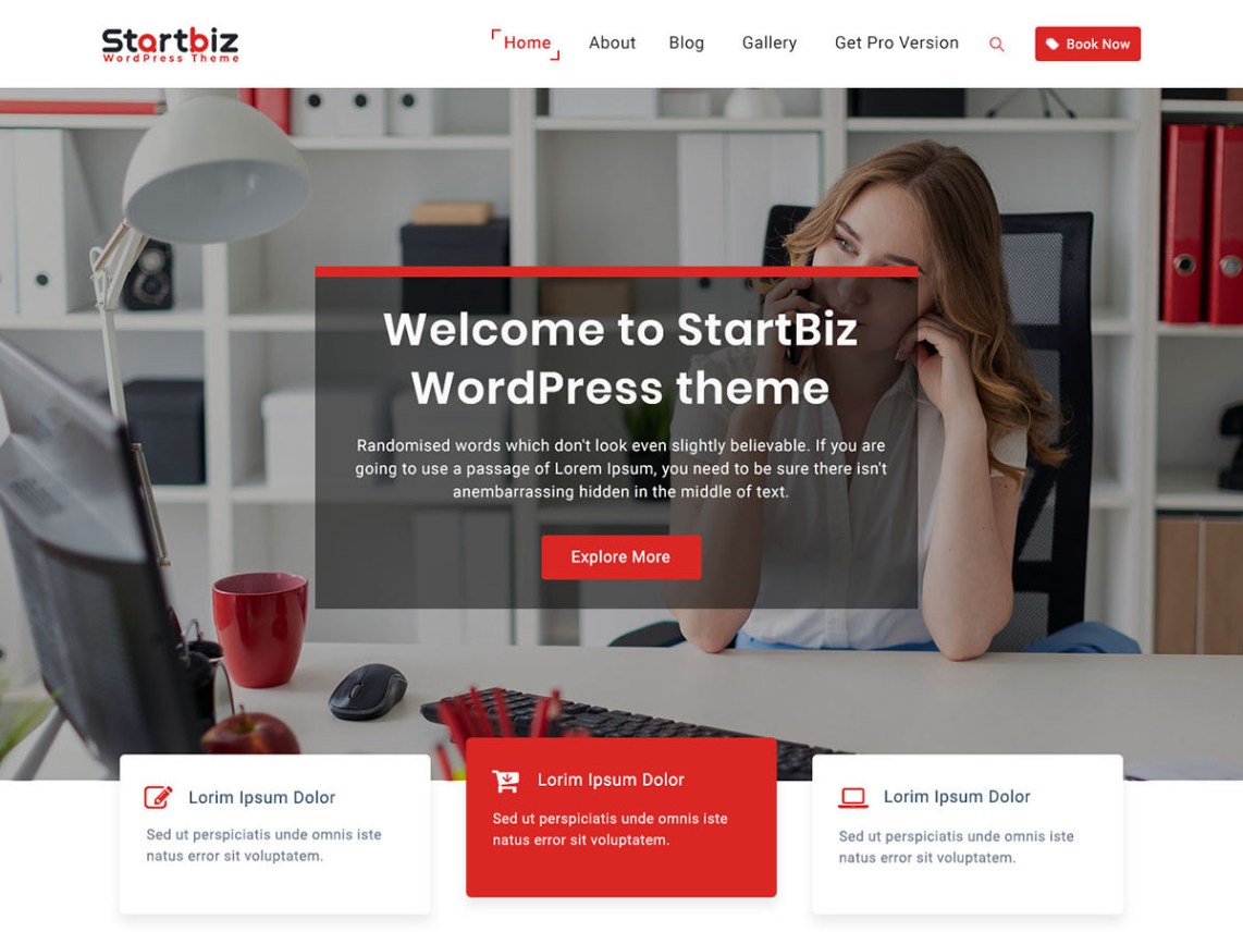 WordPress Theme StartBiz